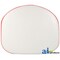A & I Products Bottom Cushion, Wood Base, WHT/RED 16.5" x19.5" x3" A-372759R92-17 - alternate 2